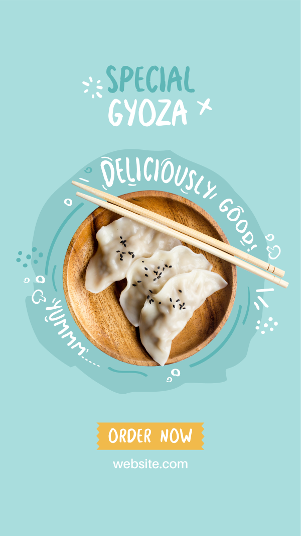 Special Gyoza Instagram Story Design Image Preview