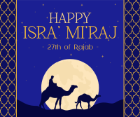 Celebrating Isra' Mi'raj Journey Facebook Post Design