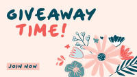 Doodle Flowers Facebook event cover Image Preview