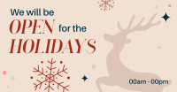 Christmas Holiday Opening Facebook Ad Design
