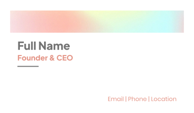Like Holo Business Card Image Preview