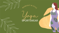 Yoga Sportswear YouTube Banner Design