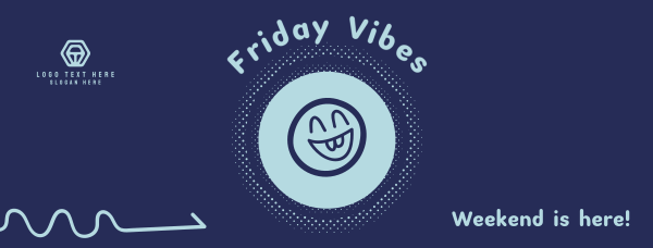 Happy Friday Vibes  Facebook Cover Design Image Preview