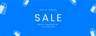 Minimalist End of Season Sale Facebook cover Image Preview