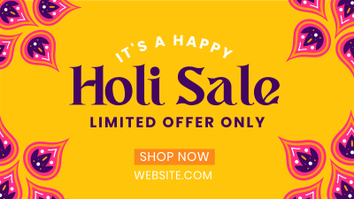 Holi Day Facebook event cover Image Preview