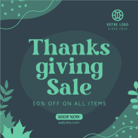 Thanksgiving Flash Sale Instagram post Image Preview