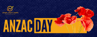 Halftone Poppies Facebook cover Image Preview