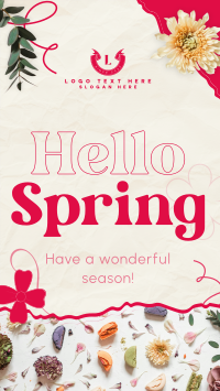 Hello Spring Instagram story Image Preview