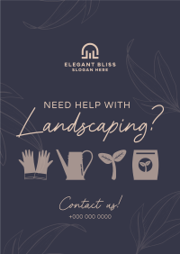 Minimalist Landscaping Poster Design