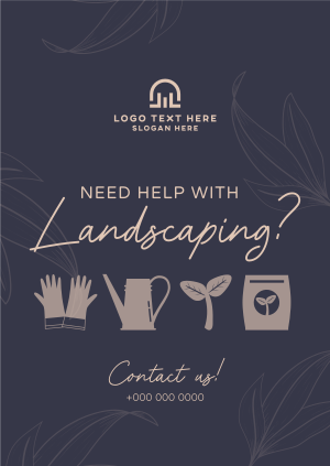 Minimalist Landscaping Poster Image Preview