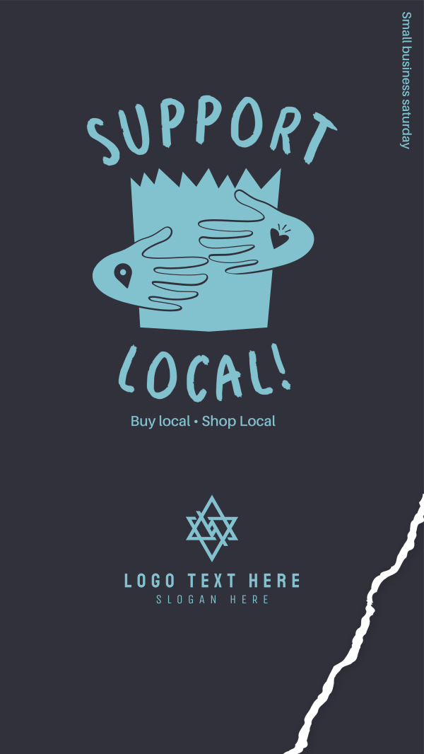 Hand Local Business Instagram Story Design Image Preview