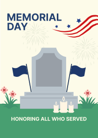 Memorial Day Tombstone Poster Image Preview