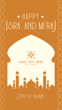 Isra' and Mi'raj Night Facebook story Image Preview