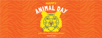 A Happy Lion Facebook Cover Design