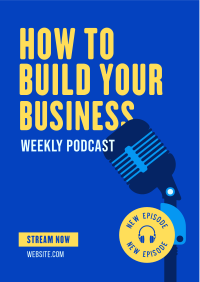 Building Business Podcast Flyer Image Preview