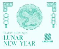 Pendant Lunar New Year Facebook Post Design