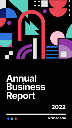 Annual Business Report Bauhaus Facebook Story Image Preview