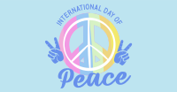 Peace Day Symbol Facebook Ad Design