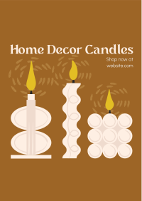 Home Decor Candles Flyer Image Preview