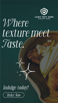 Taste Meets Texture TikTok Video Design