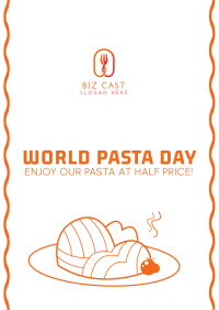 World Pasta Day Vector Poster Image Preview