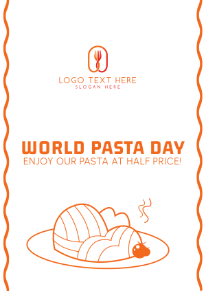 World Pasta Day Vector Poster Image Preview