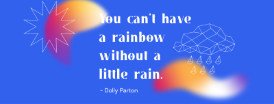 Little Rain Quote Facebook cover Image Preview