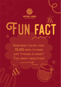 Honey Bees Fact Flyer Image Preview