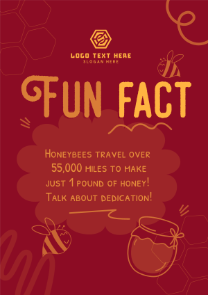 Honey Bees Fact Flyer Image Preview