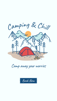 Camping and Chill Facebook Story Design