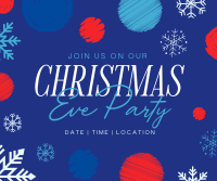 Christmas Eve Party Facebook Post Design