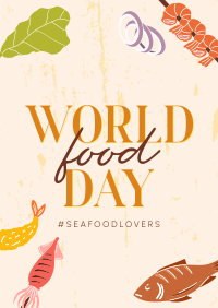Seafood Lovers Poster Design
