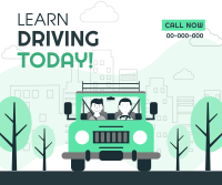 Driving Lesson Program Facebook Post Design