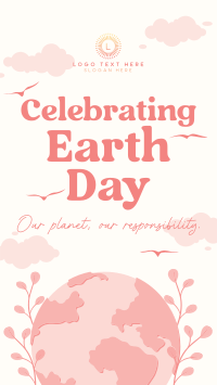 Modern Celebrate Earth Day Facebook Story Design