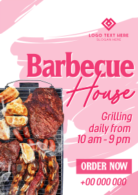 Barbecue House Bold Poster Design