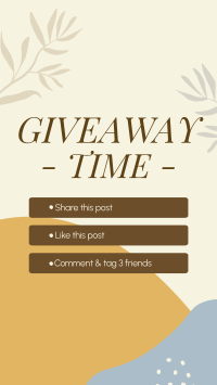 Organic Leaves Giveaway Mechanics Instagram reel Image Preview