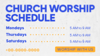 Church Worship Schedule Animation Preview