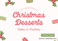 Cute Homemade Christmas Pastries Postcard Image Preview