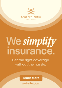 Minimalist Insurance Coverage Poster Image Preview