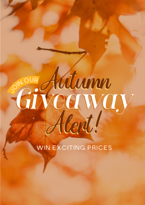 Autumn Giveaway Alert Flyer Image Preview