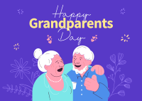 Happy Grandparents Day Postcard Image Preview