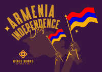 Celebrate Armenia Independence Postcard Image Preview