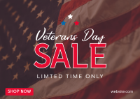 Veterans Medallion Sale Postcard Image Preview