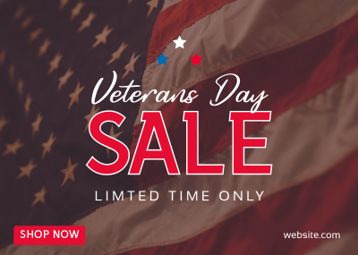 Veterans Medallion Sale Postcard Image Preview