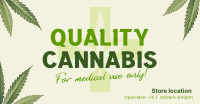 Quality Cannabis Plant Facebook ad Image Preview