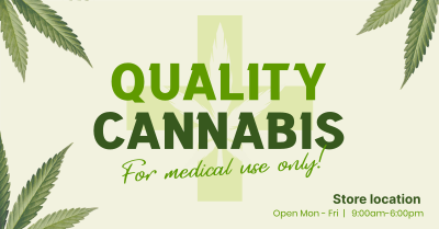 Quality Cannabis Plant Facebook ad Image Preview
