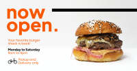 Burger Shack Opening Facebook ad Image Preview