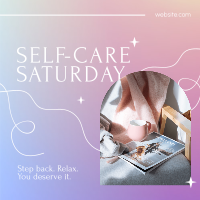 Luxurious Self Care Saturday Instagram Post Design