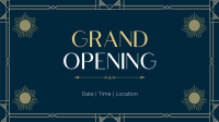Art Deco Grand Opening Facebook Event Cover Design