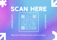 Scan to Checkout Postcard Design